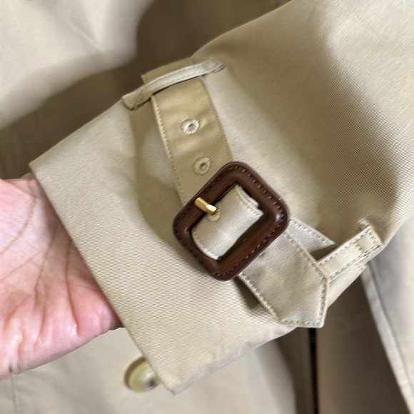 Burberry Short-length Kensington Heritage Trench Coat Men's size 44 in Honey NWT - Picture 12 of 16